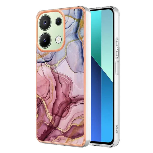YB IMD Series-16 Style-E For Xiaomi Redmi Note 13 4G Case Electroplating Slim TPU Phone Cover Gold