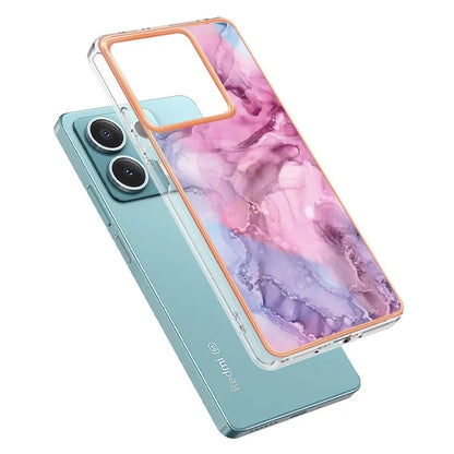 YB IMD Series-16 Style-E For Xiaomi Redmi Note 13 5G Case Electroplating Edge TPU Slim-Fit Back Cover