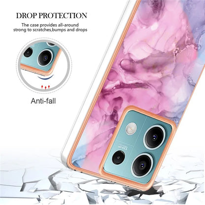 YB IMD Series-16 Style-E For Xiaomi Redmi Note 13 5G Case Electroplating Edge TPU Slim-Fit Back Cover