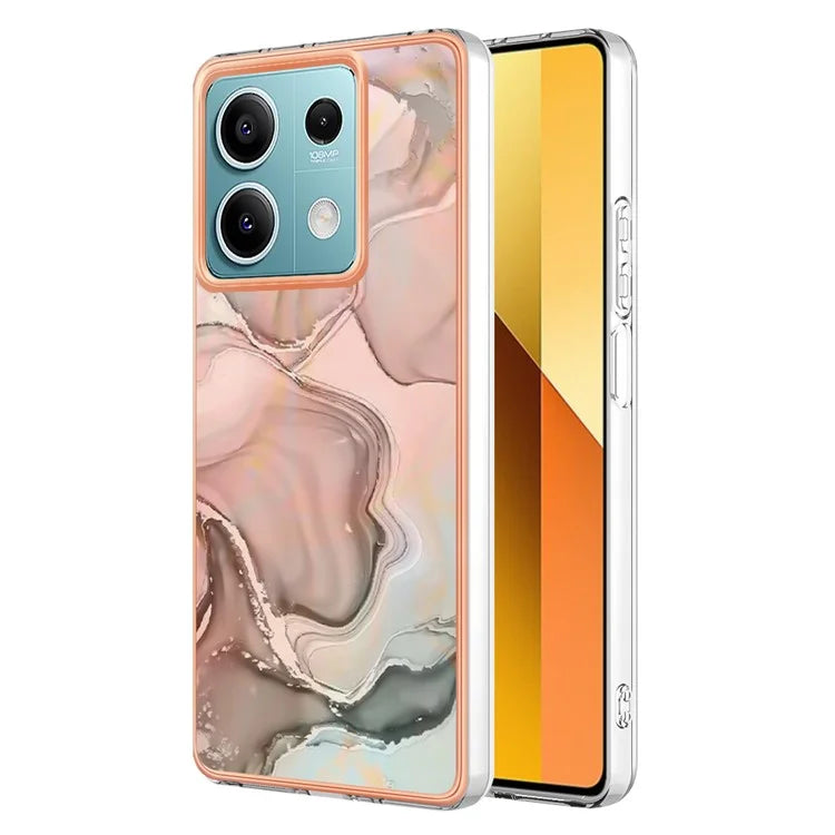 YB IMD Series-16 Style-E For Xiaomi Redmi Note 13 5G Case Electroplating Edge TPU Slim-Fit Back Cover