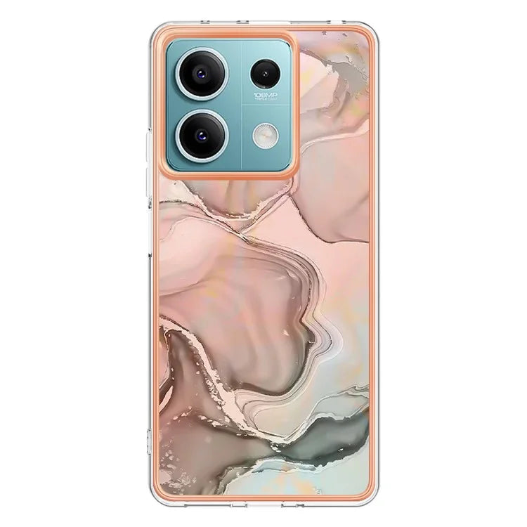 YB IMD Series-16 Style-E For Xiaomi Redmi Note 13 5G Case Electroplating Edge TPU Slim-Fit Back Cover