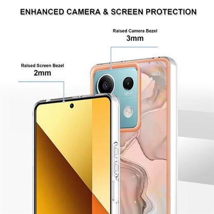 YB IMD Series-16 Style-E For Xiaomi Redmi Note 13 5G Case Electroplating Edge TPU Slim-Fit Back Cover