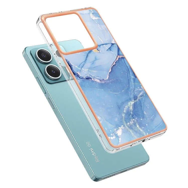 YB IMD Series-16 Style-E For Xiaomi Redmi Note 13 5G Case Electroplating Edge TPU Slim-Fit Back Cover
