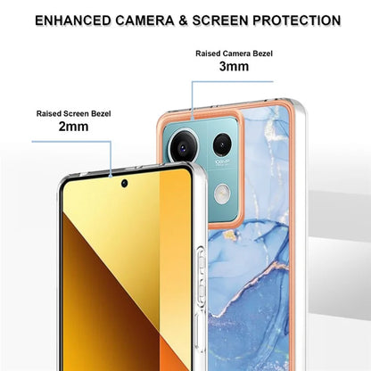 YB IMD Series-16 Style-E For Xiaomi Redmi Note 13 5G Case Electroplating Edge TPU Slim-Fit Back Cover