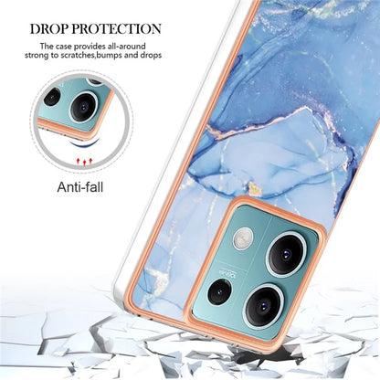 YB IMD Series-16 Style-E For Xiaomi Redmi Note 13 5G Case Electroplating Edge TPU Slim-Fit Back Cover