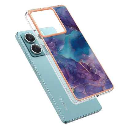 YB IMD Series-16 Style-E For Xiaomi Redmi Note 13 5G Case Electroplating Edge TPU Slim-Fit Back Cover
