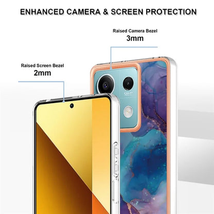 YB IMD Series-16 Style-E For Xiaomi Redmi Note 13 5G Case Electroplating Edge TPU Slim-Fit Back Cover