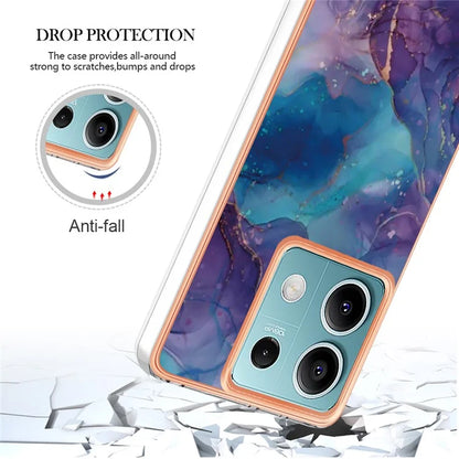 YB IMD Series-16 Style-E For Xiaomi Redmi Note 13 5G Case Electroplating Edge TPU Slim-Fit Back Cover