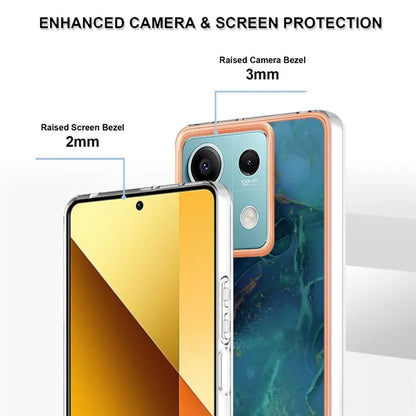 YB IMD Series-16 Style-E For Xiaomi Redmi Note 13 5G Case Electroplating Edge TPU Slim-Fit Back Cover