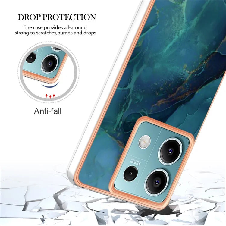 YB IMD Series-16 Style-E For Xiaomi Redmi Note 13 5G Case Electroplating Edge TPU Slim-Fit Back Cover