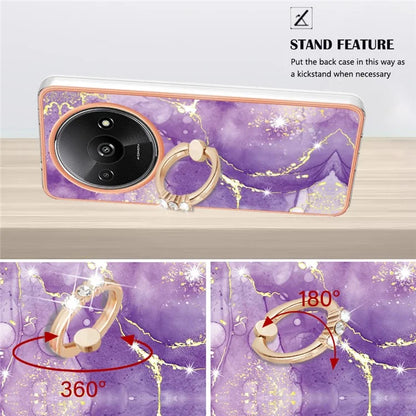 YB IMD Series-10 For Xiaomi Redmi A3 / Poco C61 4G Case Kickstand TPU Cover Electroplating Design