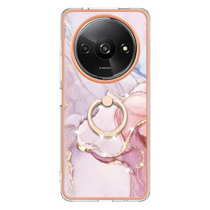 YB IMD Series-10 For Xiaomi Redmi A3 / Poco C61 4G Case Kickstand TPU Cover Electroplating Design