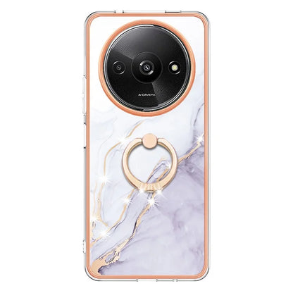 YB IMD Series-10 For Xiaomi Redmi A3 / Poco C61 4G Case Kickstand TPU Cover Electroplating Design