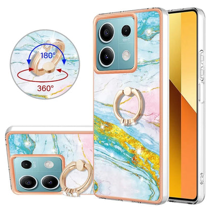 YB IMD Series-10 For Xiaomi Redmi Note 13 5G TPU Case Electroplating Kickstand Phone Cover