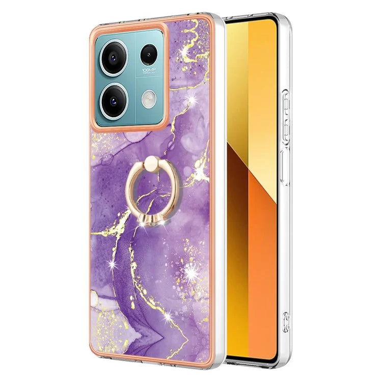 YB IMD Series-10 For Xiaomi Redmi Note 13 5G TPU Case Electroplating Kickstand Phone Cover