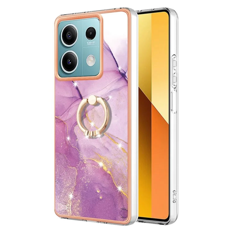YB IMD Series-10 For Xiaomi Redmi Note 13 5G TPU Case Electroplating Kickstand Phone Cover