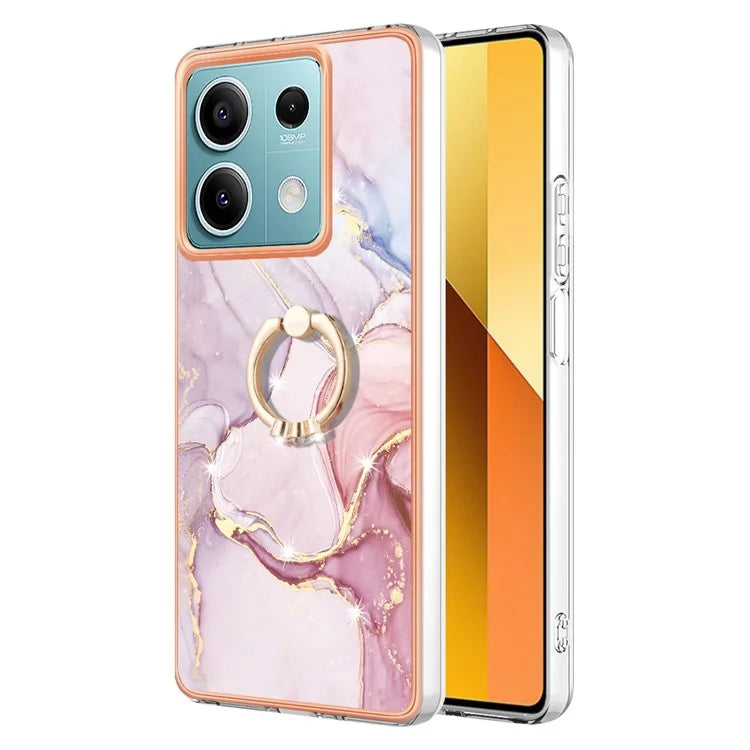 YB IMD Series-10 For Xiaomi Redmi Note 13 5G TPU Case Electroplating Kickstand Phone Cover