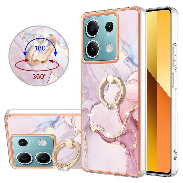 YB IMD Series-10 For Xiaomi Redmi Note 13 5G TPU Case Electroplating Kickstand Phone Cover