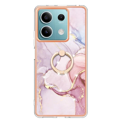 YB IMD Series-10 For Xiaomi Redmi Note 13 5G TPU Case Electroplating Kickstand Phone Cover