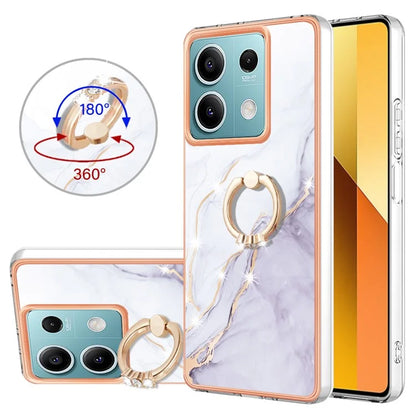 YB IMD Series-10 For Xiaomi Redmi Note 13 5G TPU Case Electroplating Kickstand Phone Cover