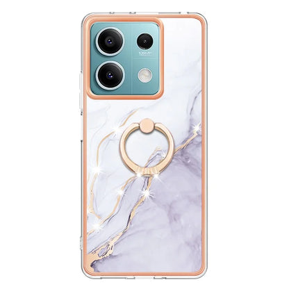 YB IMD Series-10 For Xiaomi Redmi Note 13 5G TPU Case Electroplating Kickstand Phone Cover