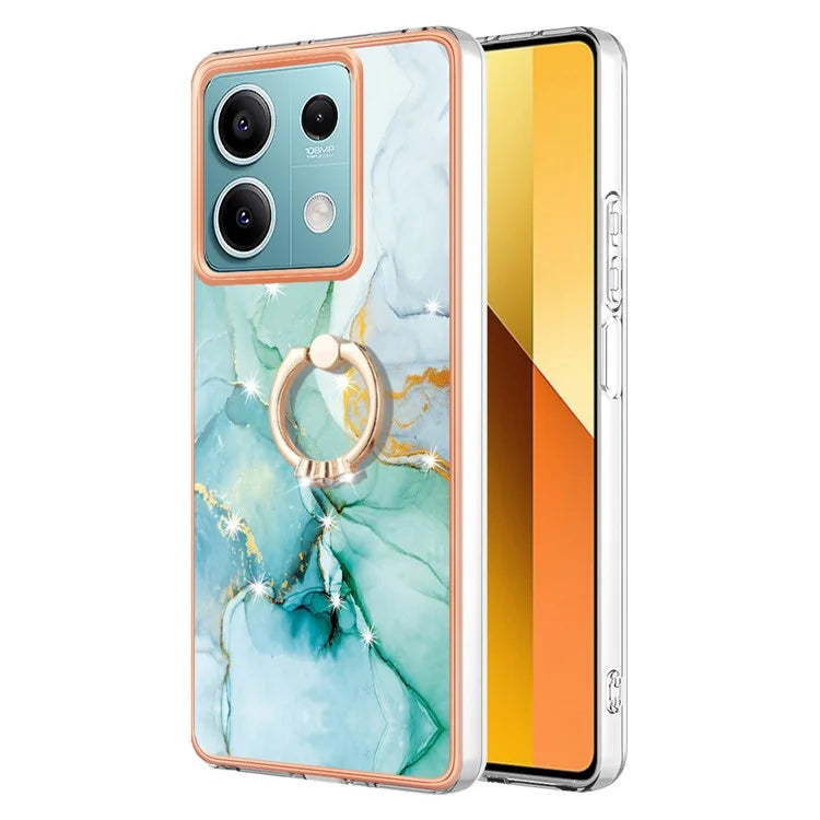 YB IMD Series-10 For Xiaomi Redmi Note 13 5G TPU Case Electroplating Kickstand Phone Cover