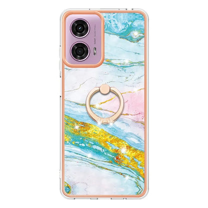 YB IMD Series-10 For Motorola Moto E14 4G / G04 4G / G04s 4G / G24 4G Phone Case Shockproof TPU Kickstand Cover