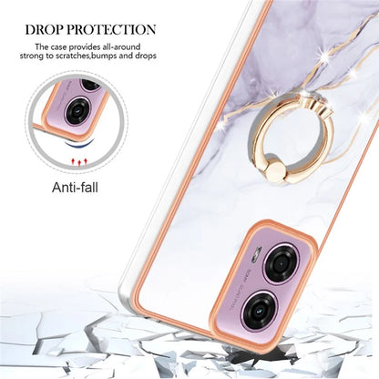 YB IMD Series-10 For Motorola Moto E14 4G / G04 4G / G04s 4G / G24 4G Phone Case Shockproof TPU Kickstand Cover