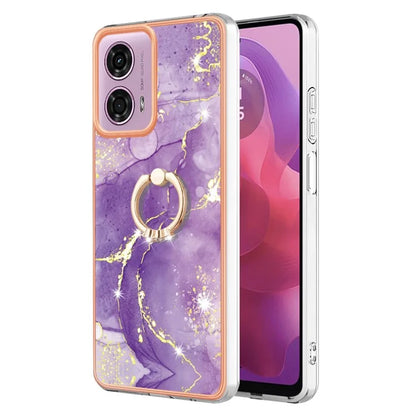 YB IMD Series-10 For Motorola Moto E14 4G / G04 4G / G04s 4G / G24 4G Phone Case Shockproof TPU Kickstand Cover