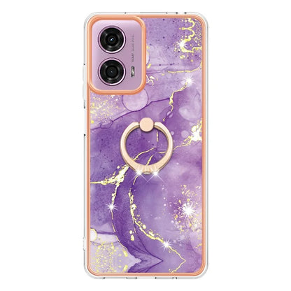 YB IMD Series-10 For Motorola Moto E14 4G / G04 4G / G04s 4G / G24 4G Phone Case Shockproof TPU Kickstand Cover
