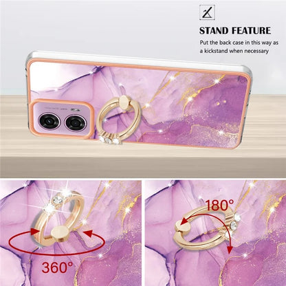 YB IMD Series-10 For Motorola Moto E14 4G / G04 4G / G04s 4G / G24 4G Phone Case Shockproof TPU Kickstand Cover