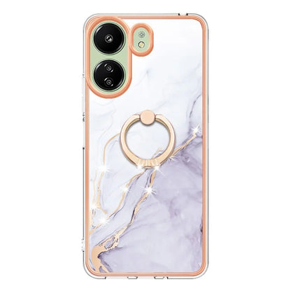 YB IMD Series-10 For Xiaomi Redmi 13C 4G / 13C 5G / 13R 5G / Poco M6 5G / Poco C65 4G Phone Case Electroplating Kickstand TPU Cover