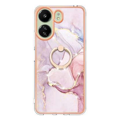 YB IMD Series-10 For Xiaomi Redmi 13C 4G / 13C 5G / 13R 5G / Poco M6 5G / Poco C65 4G Phone Case Electroplating Kickstand TPU Cover