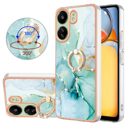 YB IMD Series-10 For Xiaomi Redmi 13C 4G / 13C 5G / 13R 5G / Poco M6 5G / Poco C65 4G Phone Case Electroplating Kickstand TPU Cover