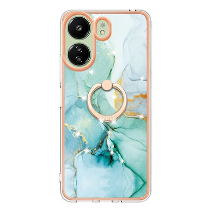 YB IMD Series-10 For Xiaomi Redmi 13C 4G / 13C 5G / 13R 5G / Poco M6 5G / Poco C65 4G Phone Case Electroplating Kickstand TPU Cover