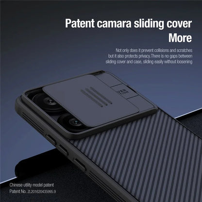 NILLKIN Camshield Pro Series for Xiaomi Redmi Turbo 3 5G / Poco F6 5G Case PC+TPU Slide Camera Lid Phone Cover