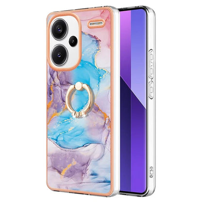 YB IMD Series-6 For Xiaomi Redmi Note 13 Pro+ 5G Electroplating Case TPU Rotary Kickstand Phone Cover