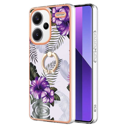 YB IMD Series-6 For Xiaomi Redmi Note 13 Pro+ 5G Electroplating Case TPU Rotary Kickstand Phone Cover