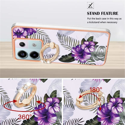 YB IMD Series-6 For Xiaomi Redmi Note 13 Pro 5G / Poco X6 5G TPU Case Ring Kickstand Cell Phone Cover