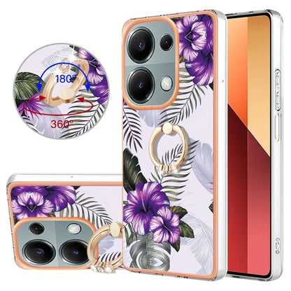 YB IMD Series-6 For Xiaomi Redmi Note 13 Pro 4G / Poco M6 Pro 4G Case Electroplating Edge TPU Phone Kickstand Cover