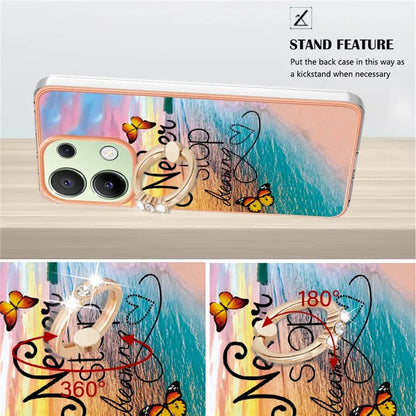YB IMD Series-6 For Xiaomi Redmi Note 13 4G Anti-fall Phone Cover Ring Kickstand TPU Case