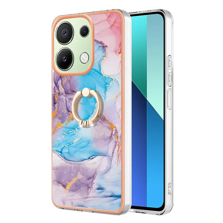 YB IMD Series-6 For Xiaomi Redmi Note 13 4G Anti-fall Phone Cover Ring Kickstand TPU Case