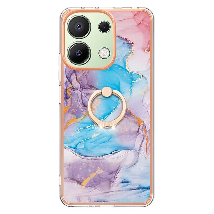 YB IMD Series-6 For Xiaomi Redmi Note 13 4G Anti-fall Phone Cover Ring Kickstand TPU Case