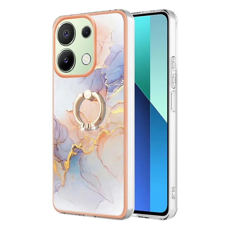 YB IMD Series-6 For Xiaomi Redmi Note 13 4G Anti-fall Phone Cover Ring Kickstand TPU Case