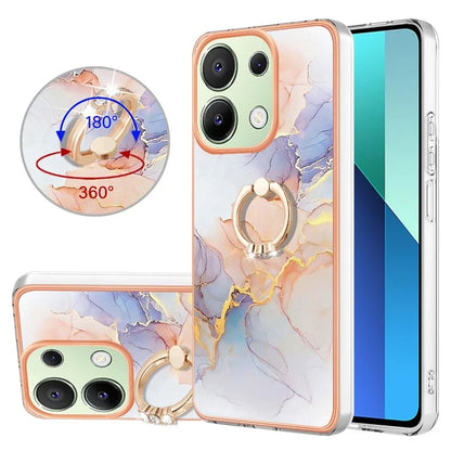 YB IMD Series-6 For Xiaomi Redmi Note 13 4G Anti-fall Phone Cover Ring Kickstand TPU Case