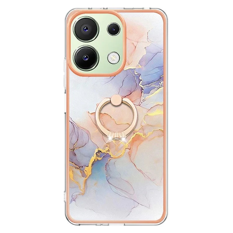 YB IMD Series-6 For Xiaomi Redmi Note 13 4G Anti-fall Phone Cover Ring Kickstand TPU Case