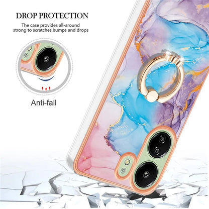 YB IMD Series-6 For Xiaomi Redmi 13C 4G / 13C 5G / 13R 5G / Poco M6 5G / Poco C65 4G Case with Kickstand TPU Phone Cover