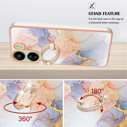 YB IMD Series-6 For Xiaomi Redmi 13C 4G / 13C 5G / 13R 5G / Poco M6 5G / Poco C65 4G Case with Kickstand TPU Phone Cover