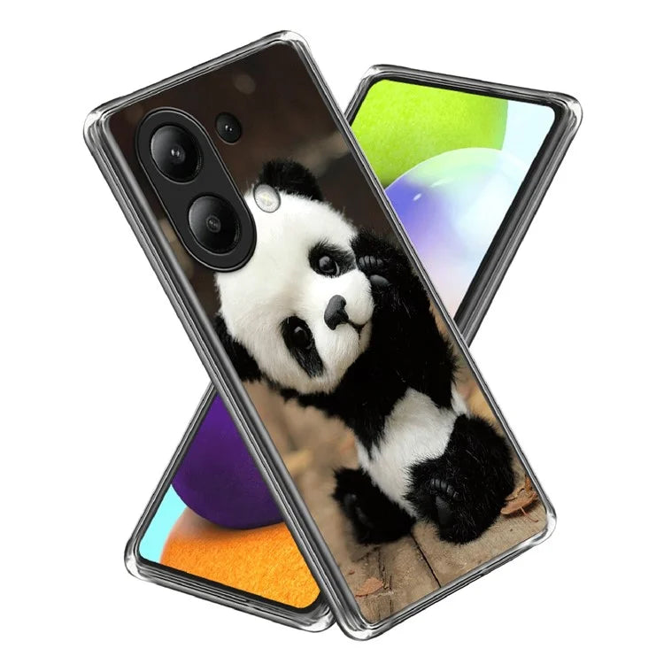 For Xiaomi Redmi Note 13 4G TPU Case Pattern Printing Slim Phone Cover