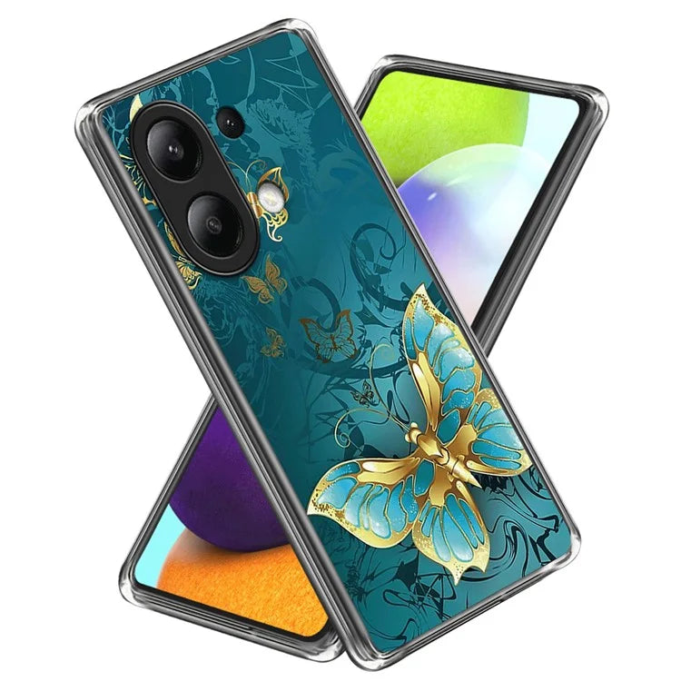 For Xiaomi Redmi Note 13 4G TPU Case Pattern Printing Slim Phone Cover